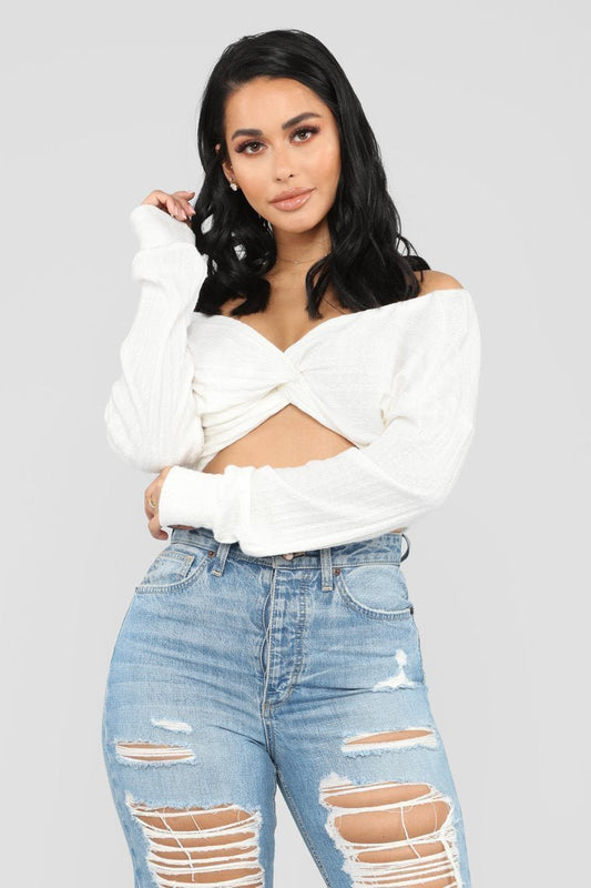 Girls Need Love Top - Ivory - jameswhite001