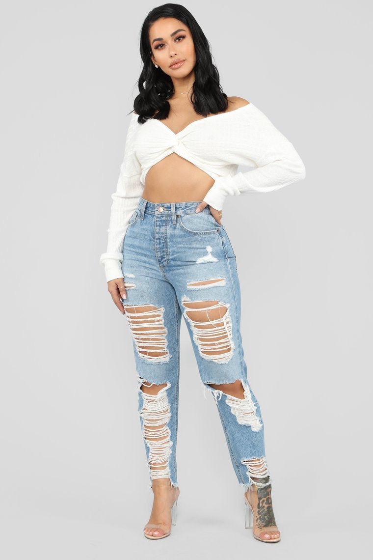 Girls Need Love Top - Ivory - jameswhite001