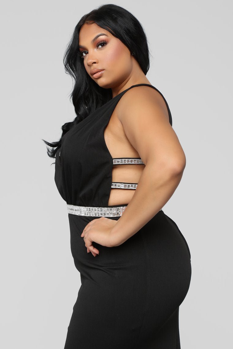 Give Me Diamonds Maxi Dress - Black - jameswhite001