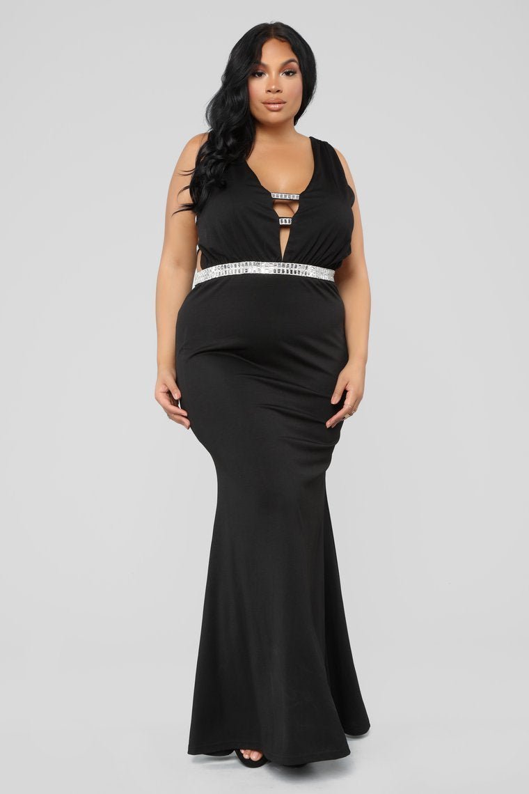 Give Me Diamonds Maxi Dress - Black - jameswhite001