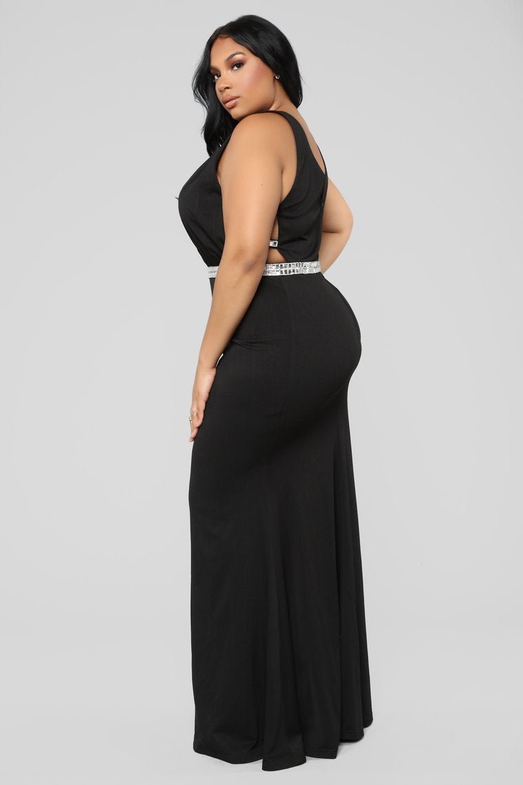 Give Me Diamonds Maxi Dress - Black - jameswhite001