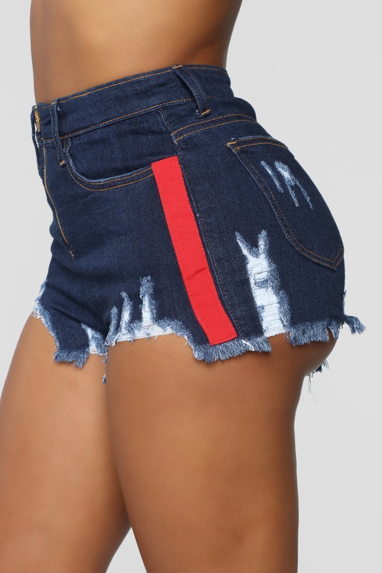 Good Intentions Denim Shorts - Dark Denim - jameswhite001