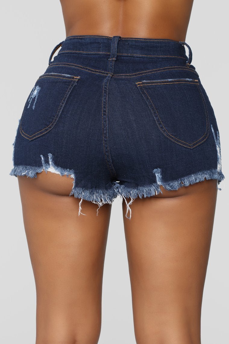 Good Intentions Denim Shorts - Dark Denim - jameswhite001