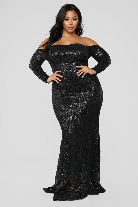Got Class Sequin Dress - Black - jameswhite001