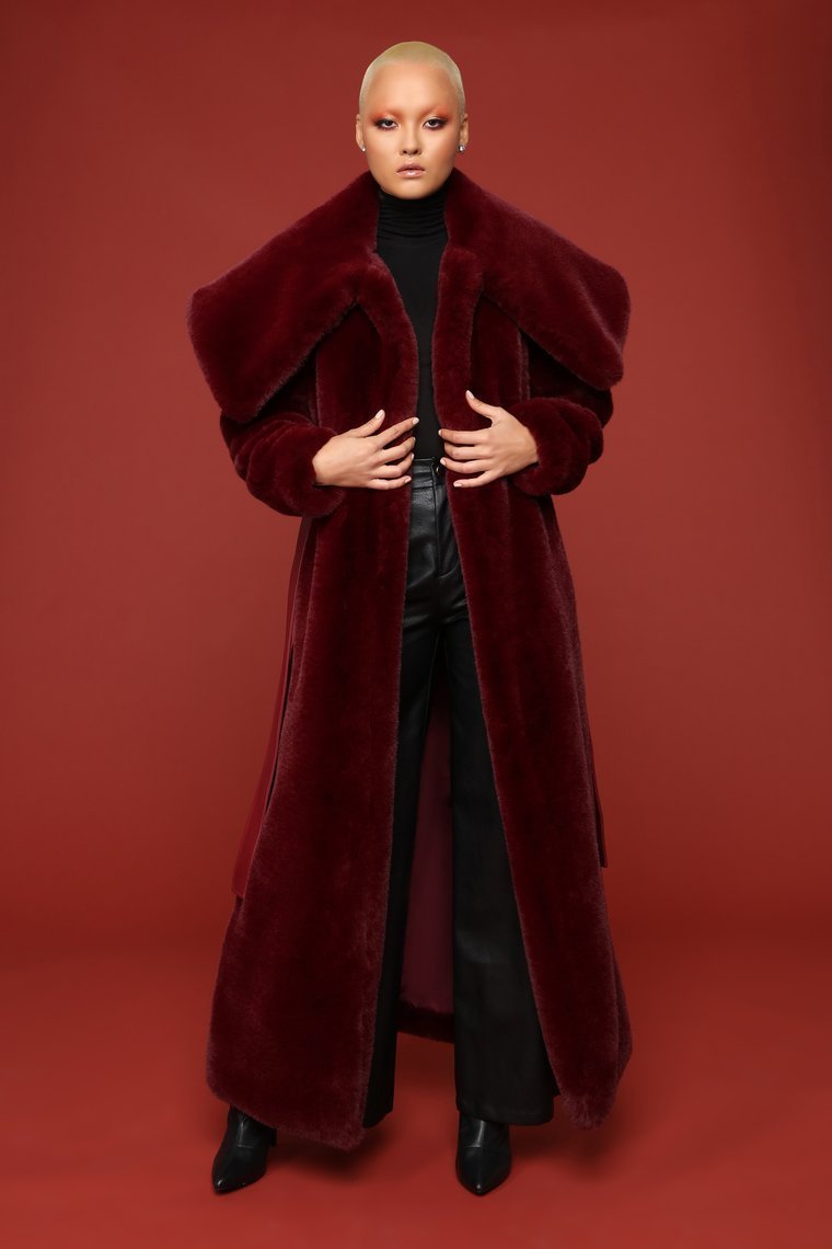 Got It Like That Coat - Burgundy - jameswhite001