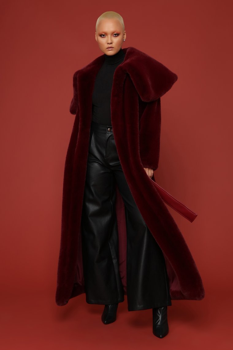 Got It Like That Coat - Burgundy - jameswhite001