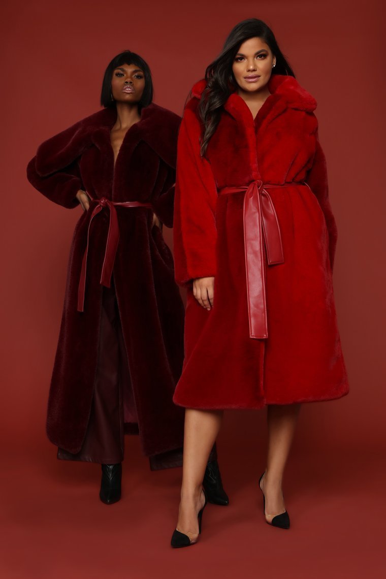 Got It Like That Coat - Burgundy - jameswhite001