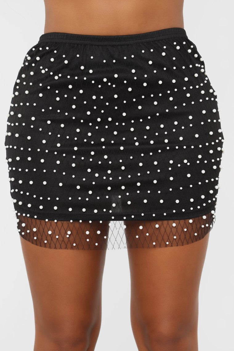 Got Something On My Mind Skirt Set - Black - jameswhite001