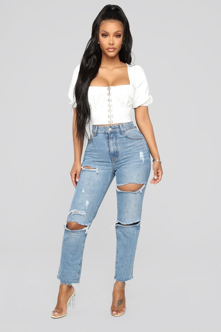 Got You Hooked Top - White - jameswhite001