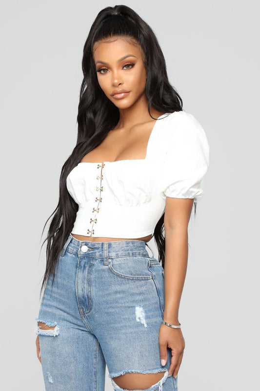 Got You Hooked Top - White - jameswhite001