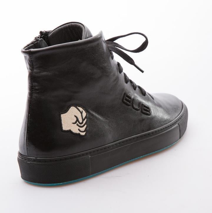 HAMMER - BLACK - CALF SHINY LEATHER - jameswhite001