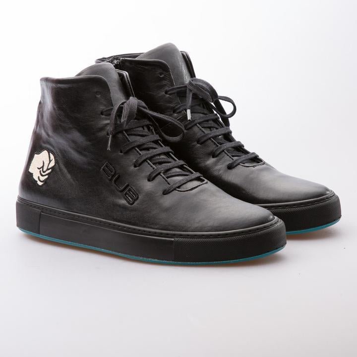 HAMMER - BLACK - CALF SHINY LEATHER - jameswhite001
