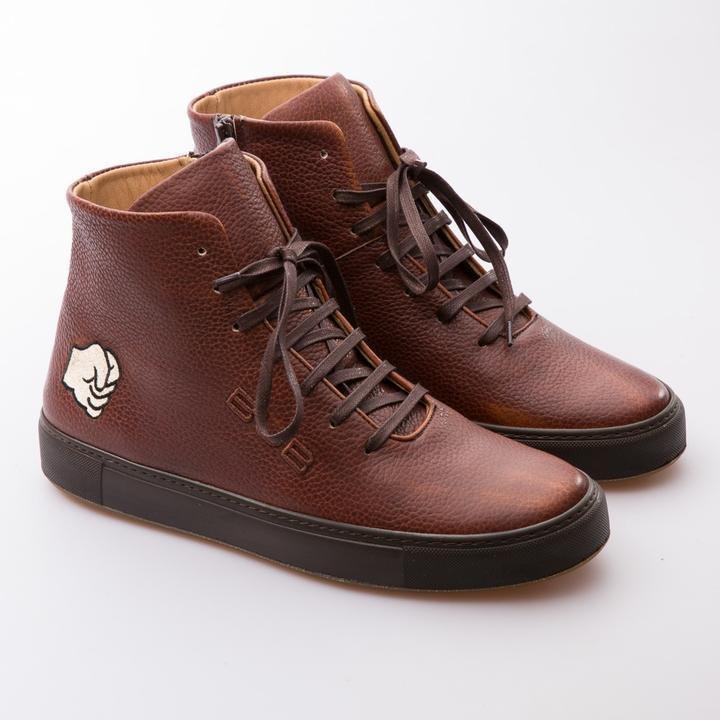 HAMMER - TOBACCO - CALF GRAIN LEATHER - jameswhite001