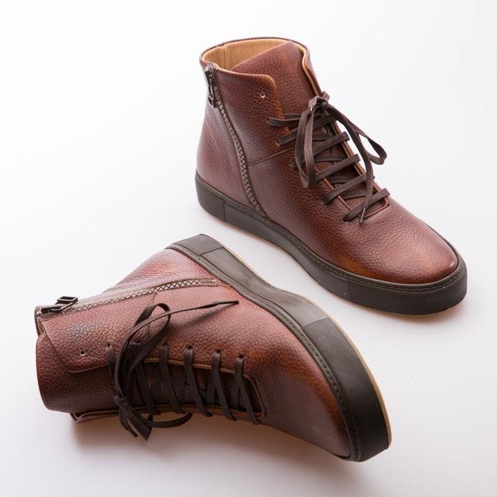 HAMMER - TOBACCO - CALF GRAIN LEATHER - jameswhite001