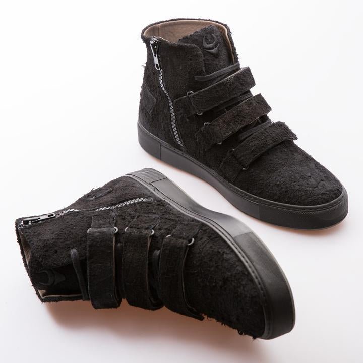 HAZE - BLACK - HAIRY SUEDE - jameswhite001