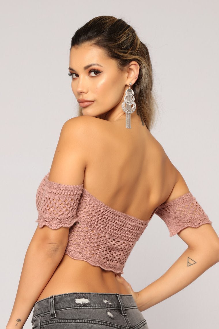 Here To Stay Crochet Top - Pink - jameswhite001