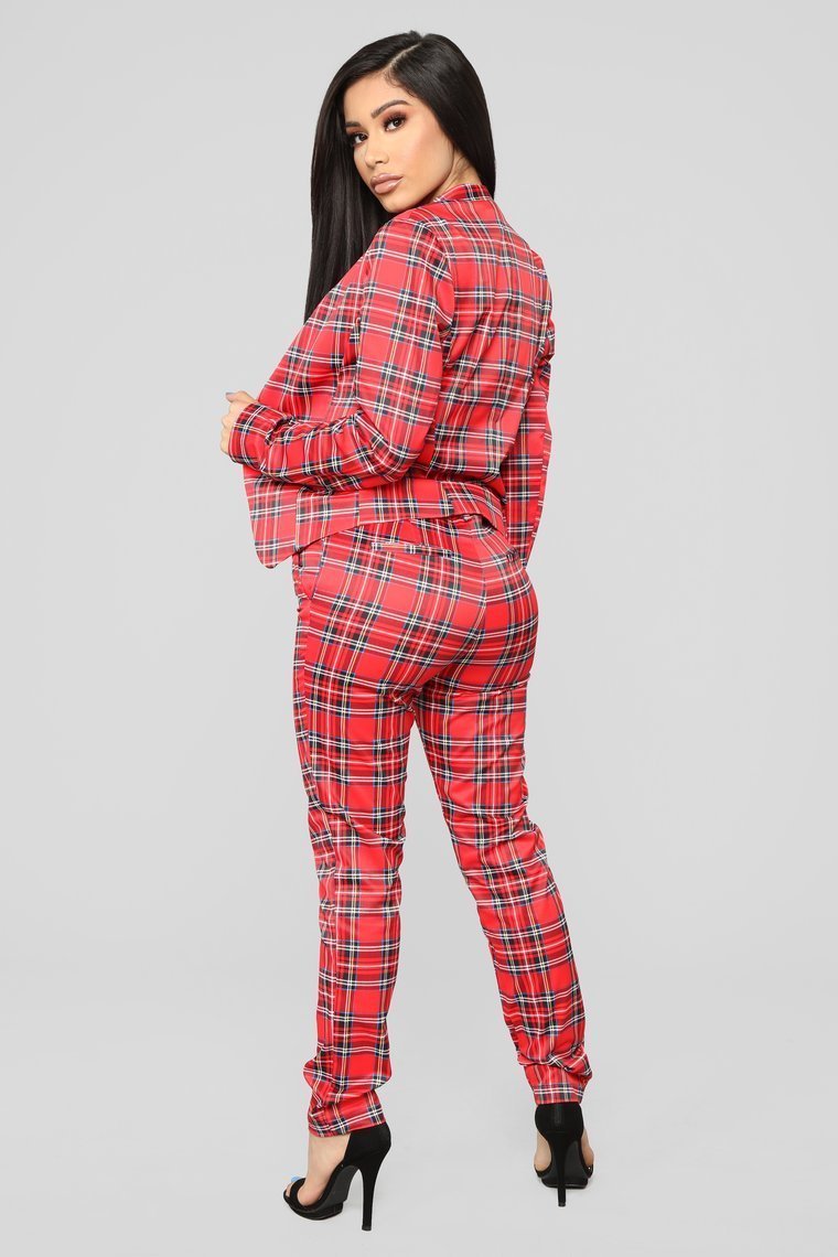 Here With You Pant Set - Red - jameswhite001