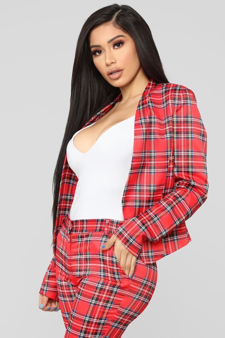 Here With You Pant Set - Red - jameswhite001