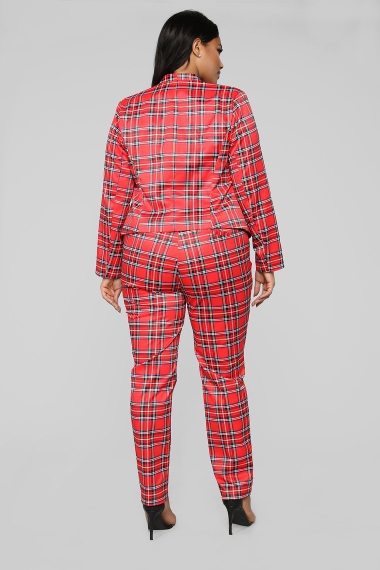 Here With You Pant Set - Red - jameswhite001