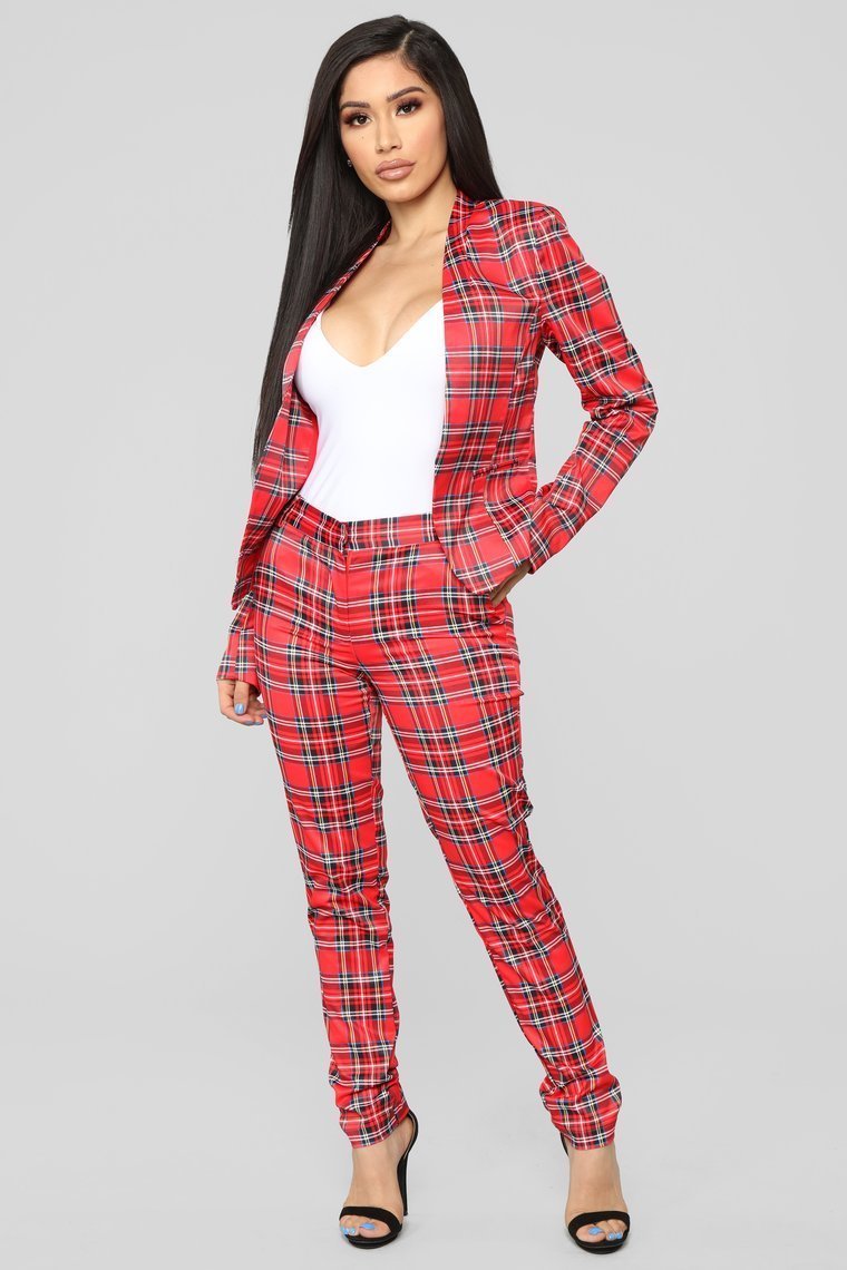 Here With You Pant Set - Red - jameswhite001