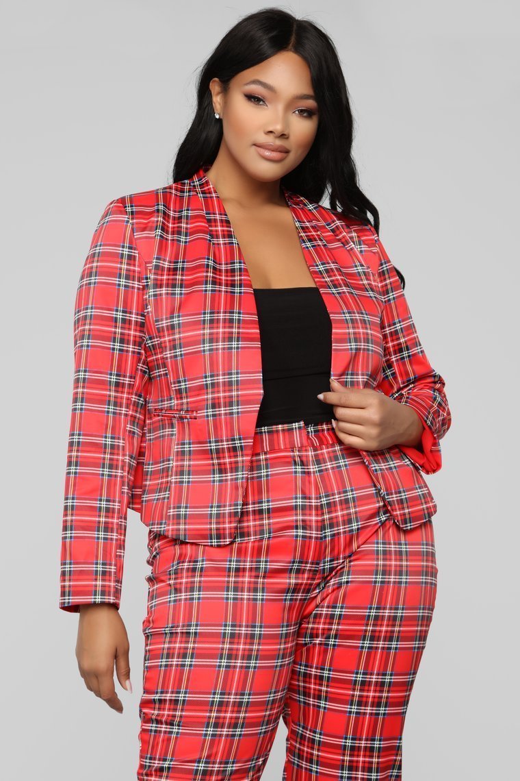 Here With You Pant Set - Red - jameswhite001