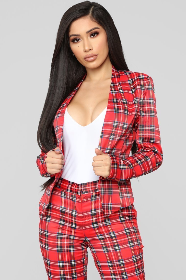 Here With You Pant Set - Red - jameswhite001