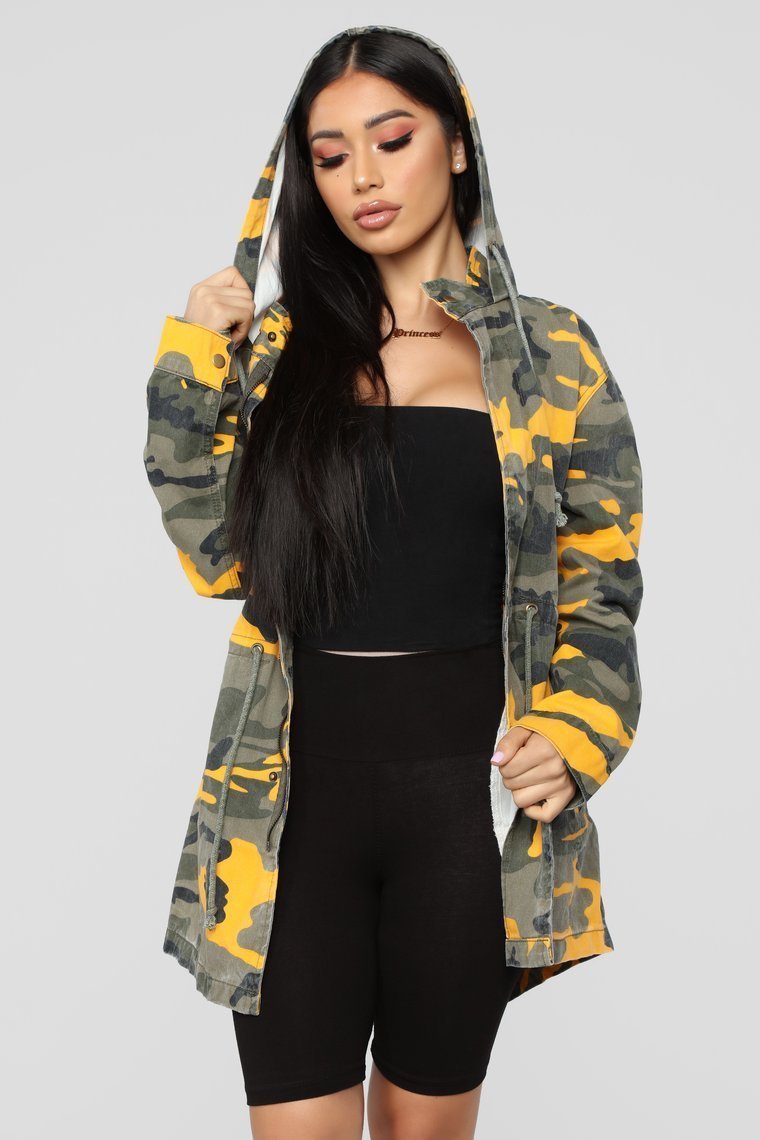 Hide And Play Jacket - Yellow Camo - jameswhite001