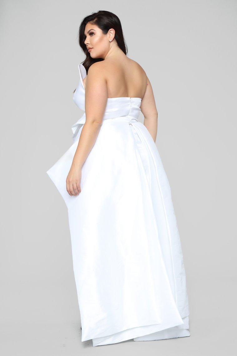 High Klass High Low Gown - White - jameswhite001