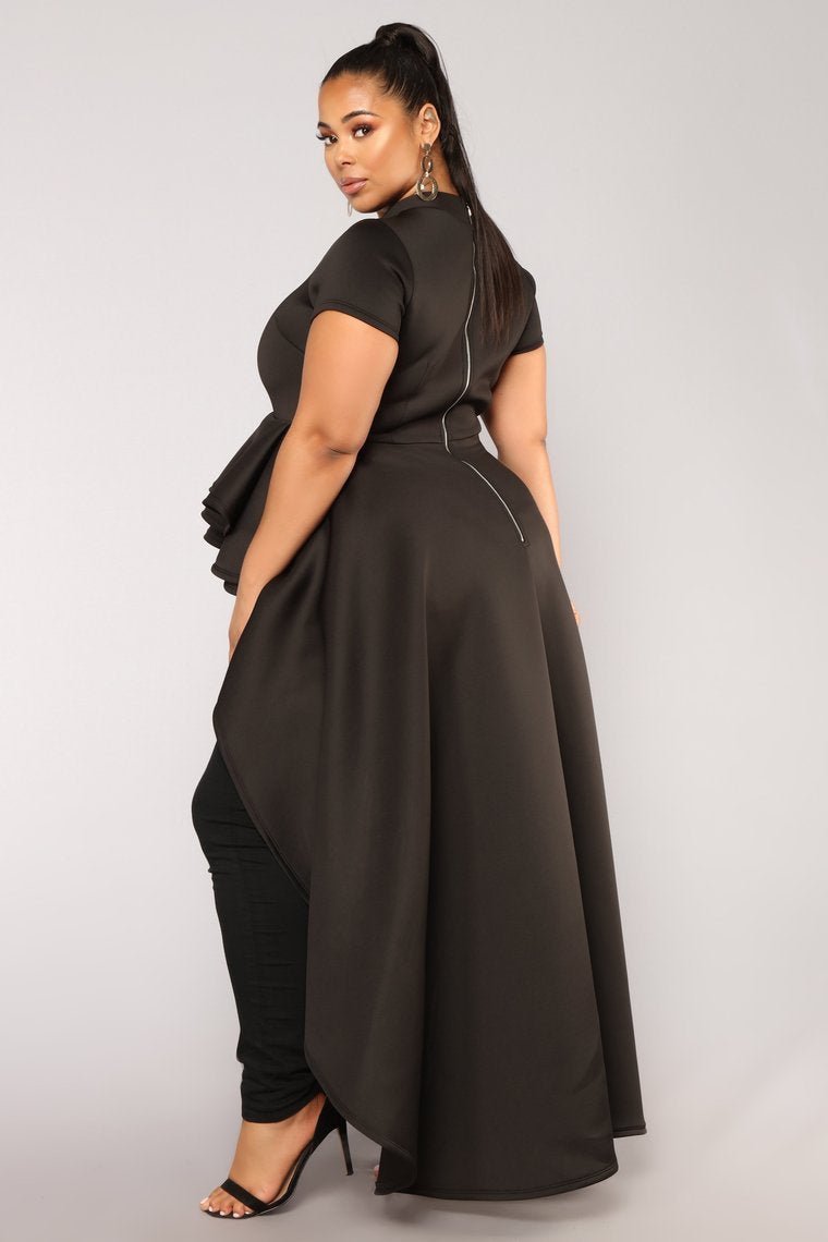 Hollywood Asymmetrical Top II - Black - jameswhite001