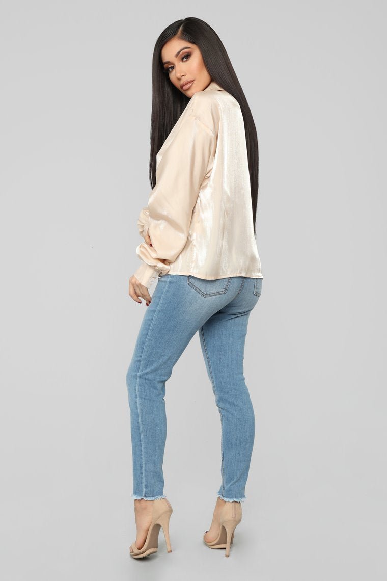 Hollywood Blouse - Nude - jameswhite001