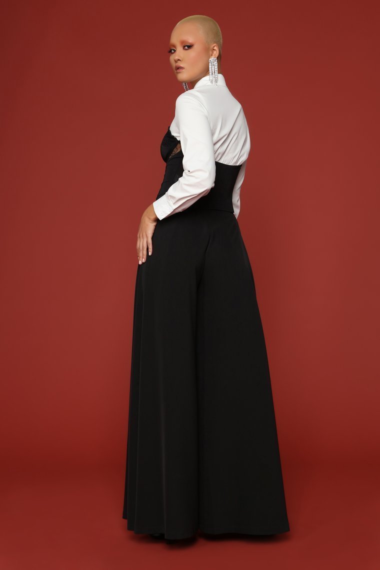 I Do What I Like Wide Leg Pant - Black - jameswhite001