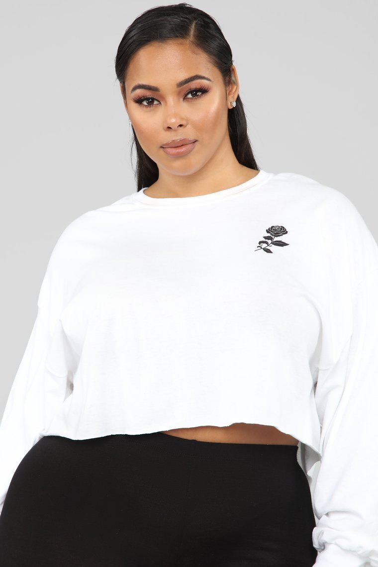 I Know I'm Complicated LS Top - White - jameswhite001