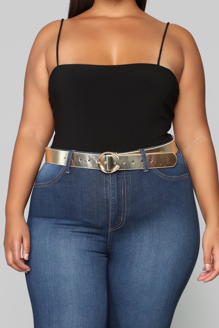 I'll C U Later Belt - Black/Gold - jameswhite001