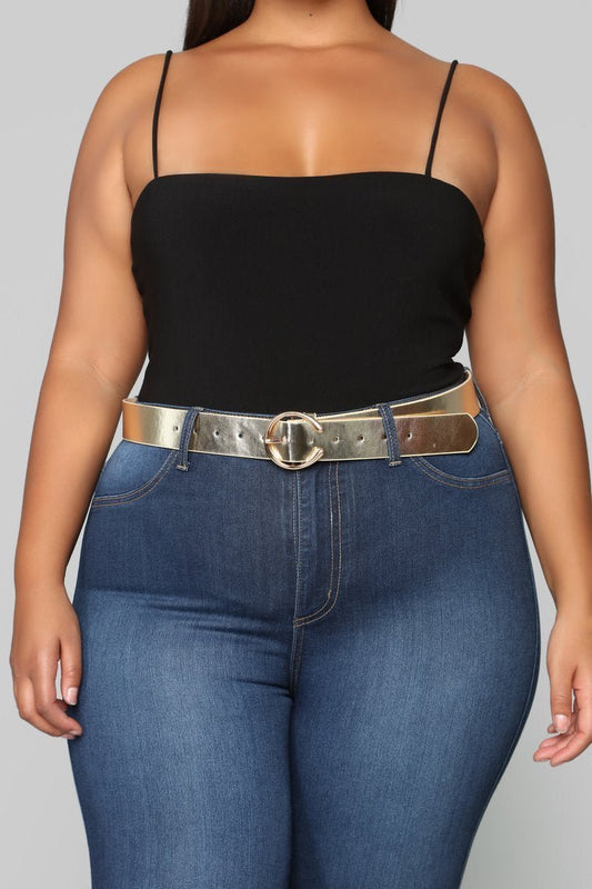 I'll C U Later Belt - Black/Gold - jameswhite001