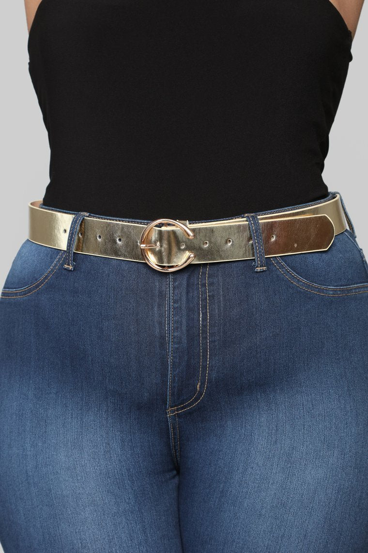I'll C U Later Belt - Black/Gold - jameswhite001