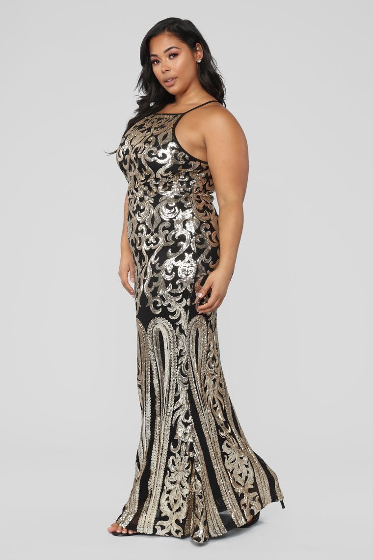 I'm The One Sequin Dress - Black - jameswhite001