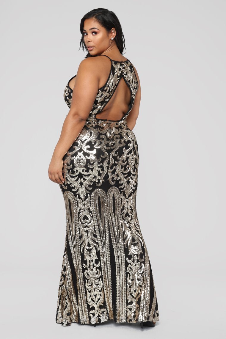 I'm The One Sequin Dress - Black - jameswhite001