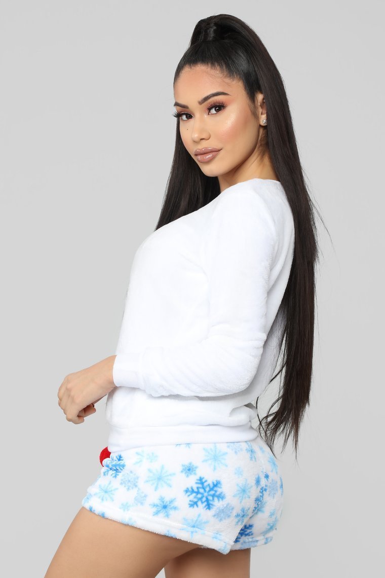 It's Cold Outside PJ Set - Blue/Combo - jameswhite001