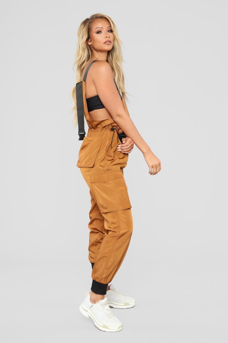 It's Complicated Jumpsuit - Cognac - jameswhite001