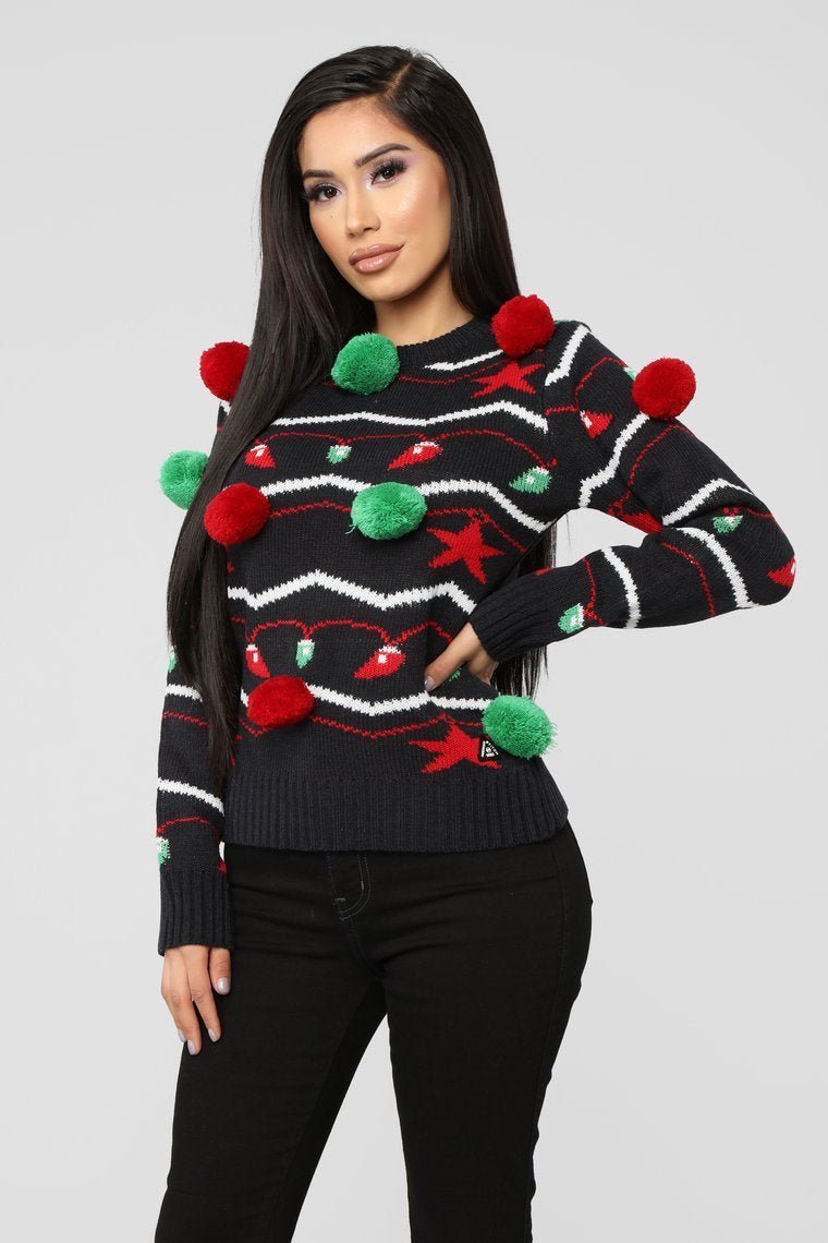 It's Lit Christmas Sweater - Black - jameswhite001