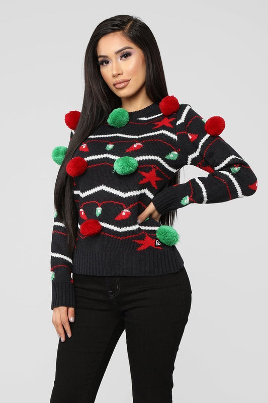 It's Lit Christmas Sweater - Black - jameswhite001