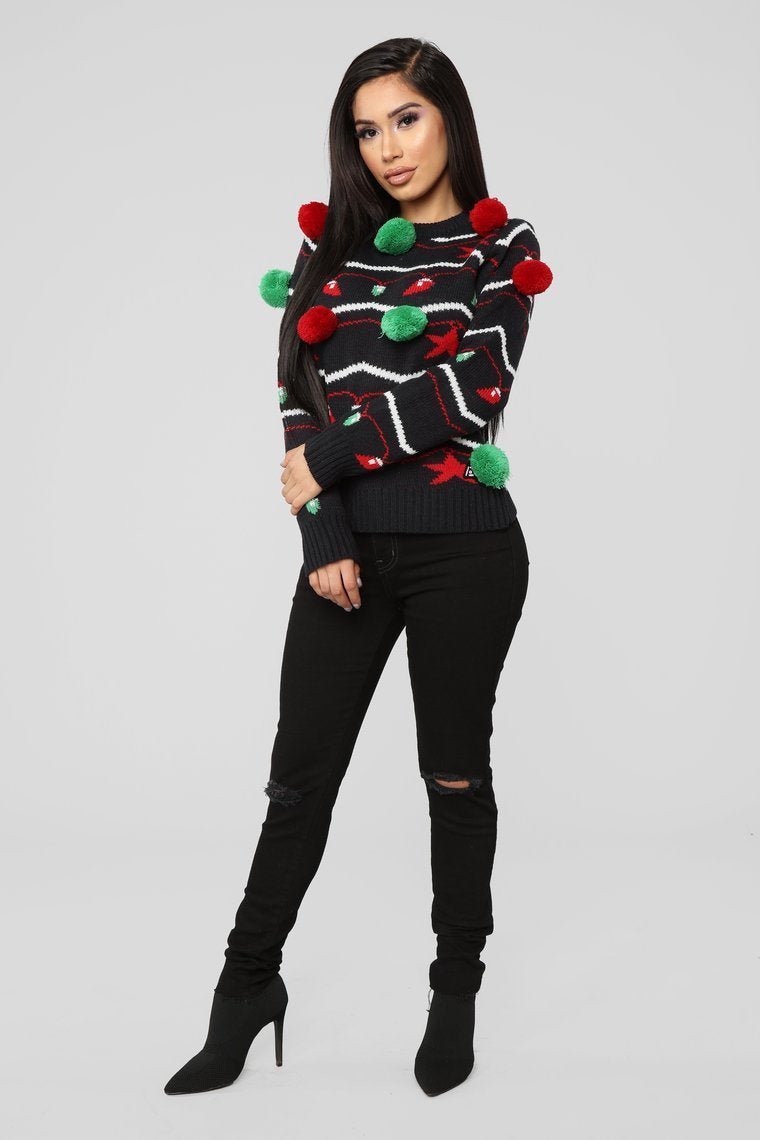 It's Lit Christmas Sweater - Black - jameswhite001