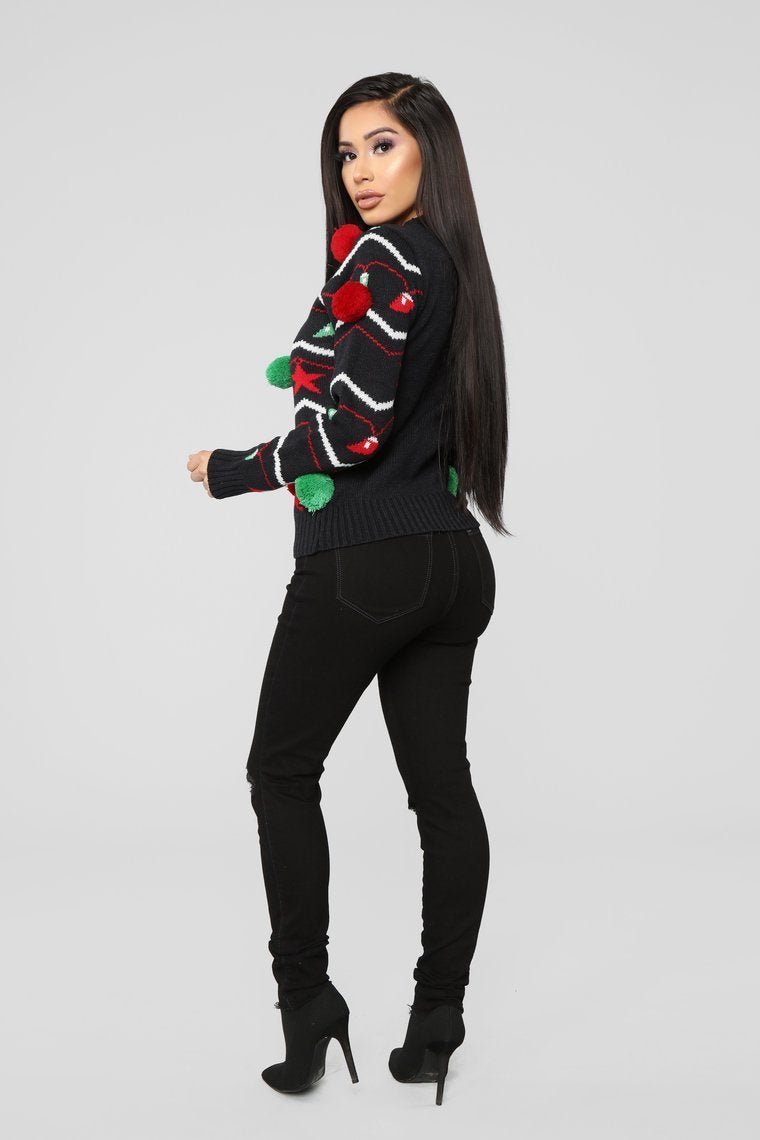 It's Lit Christmas Sweater - Black - jameswhite001