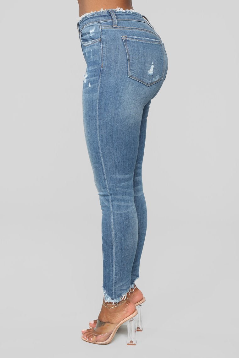 It's The Pride In Me Distressed Jeans - Medium Blue Wash - jameswhite001