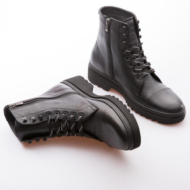 IVAN - BLACK - CALF GRAIN LEATHER - jameswhite001