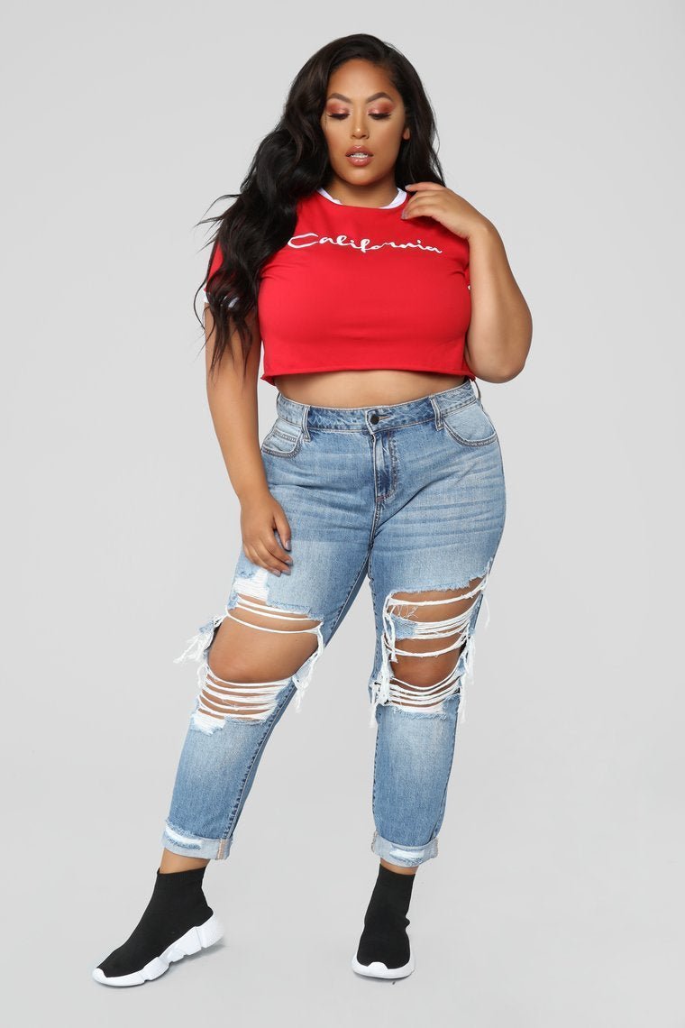 Jax Distressed High Rise Jeans - Light Blue Wash - jameswhite001