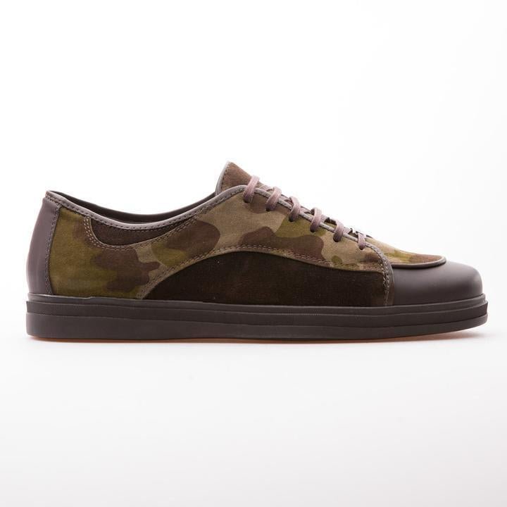 JERIAH - KHAKI & BROWN - SUEDE & CALF LEATHER - jameswhite001