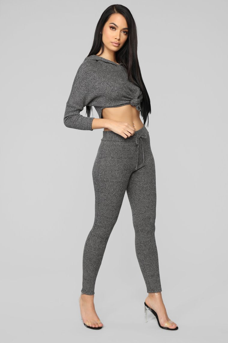 Jet Set Diaries Ribbed Set - Black - jameswhite001