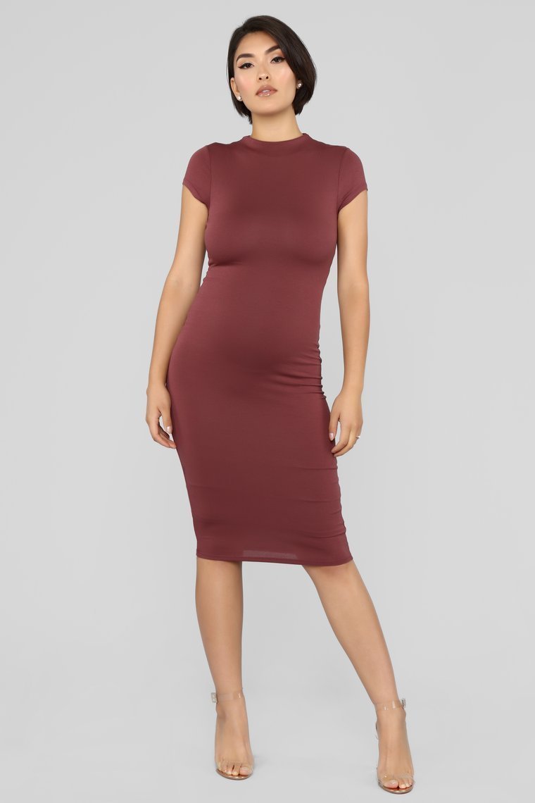 Jojo Dress - Red Brown - jameswhite001