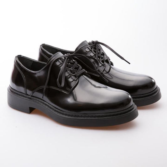 JOSHUA - BLACK - CALF LACK LEATHER - jameswhite001